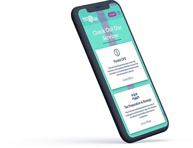 examples of mobile website design from a digital marketing company franklin tn