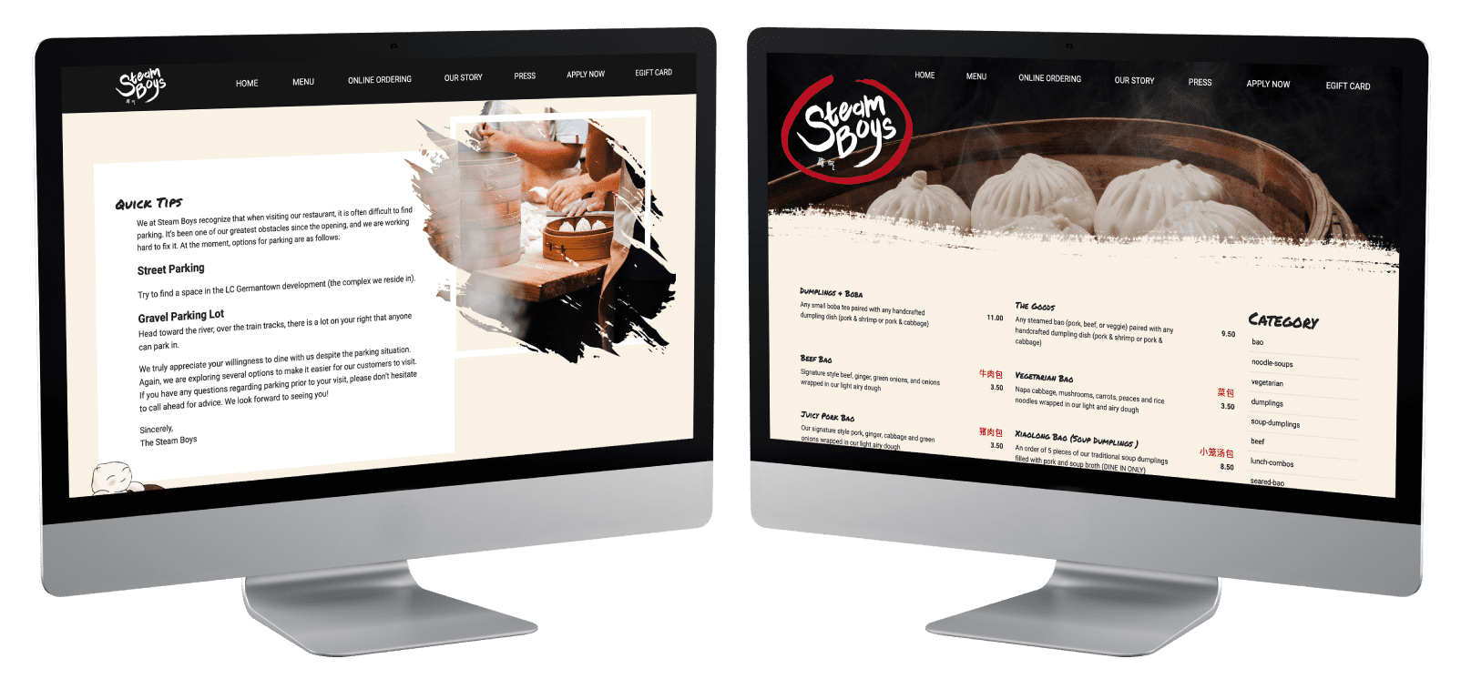 example of website design on monitors nashville tn digital marketing agency
