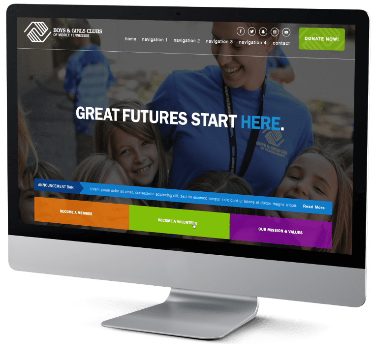 Web Design example from JLB web design and web development agency providing web services for over 17 years.