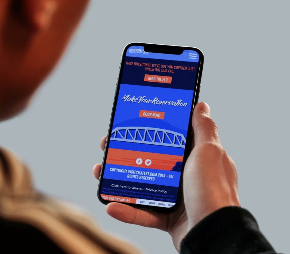 example of mobile website design from best web design company brentwood tn near franklin