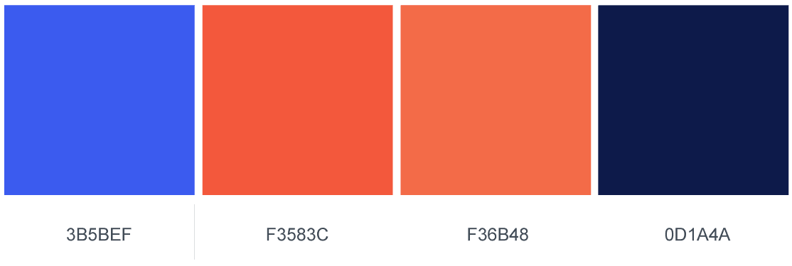 brand colors used for client at website design company nashville tn