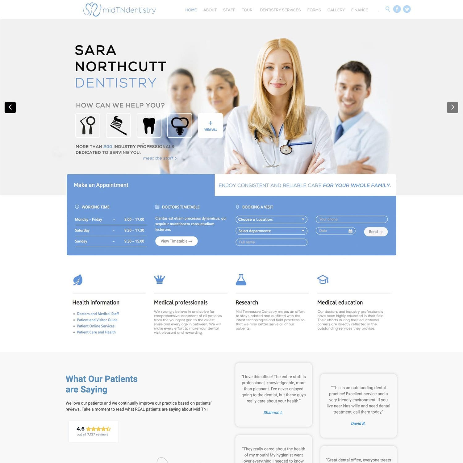 healthcare dentistry website - JLB, Best Web Design and Web Development Company in Nashville, Brentwood, and Franklin