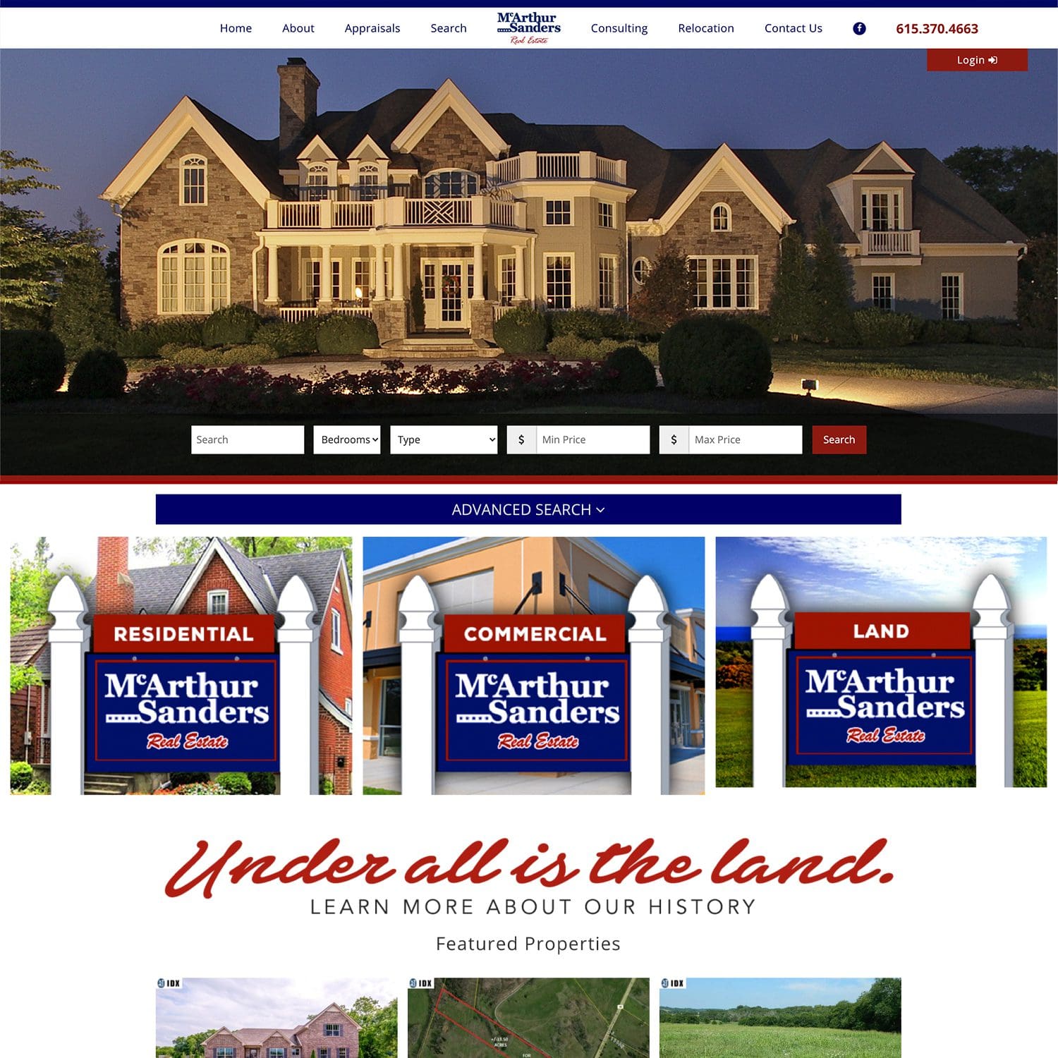 real estate services website - JLB, Best Web Design and Web Development Company in Nashville, Brentwood, and Franklin