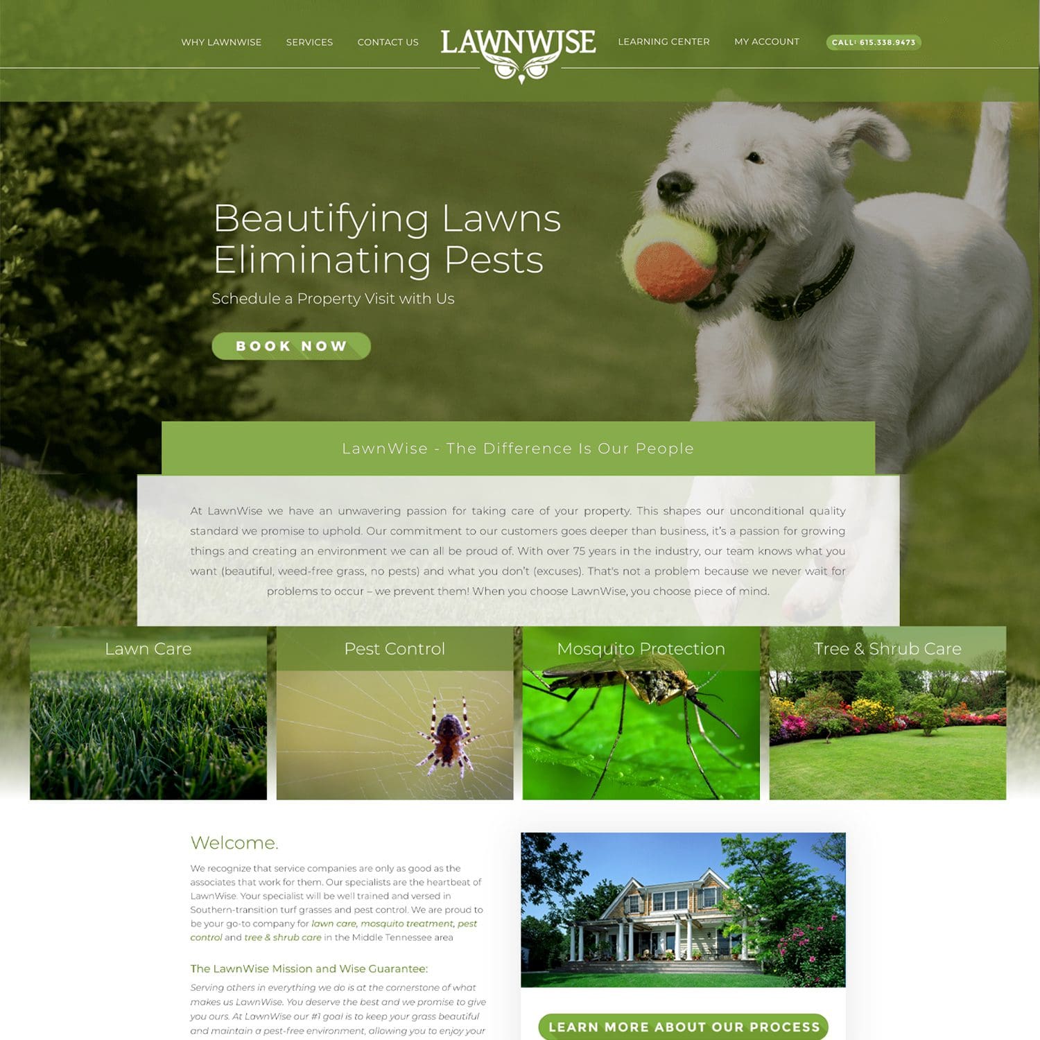 lawn and pest control website - JLB, Best Web Design and Web Development Company in Nashville, Brentwood, and Franklin