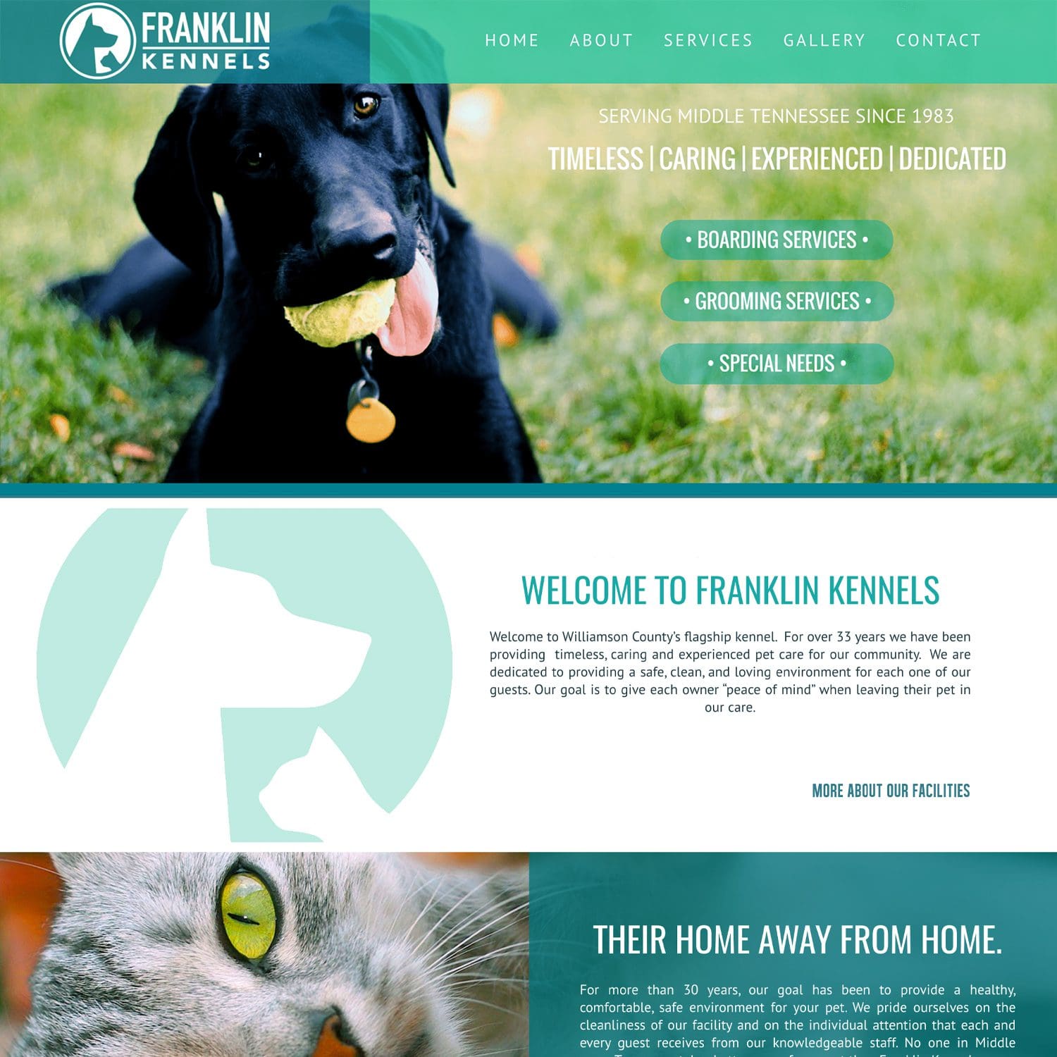 boarding kennel and vet hospital website - JLB, Best Web Design and Web Development Company in Nashville, Brentwood, and Franklin