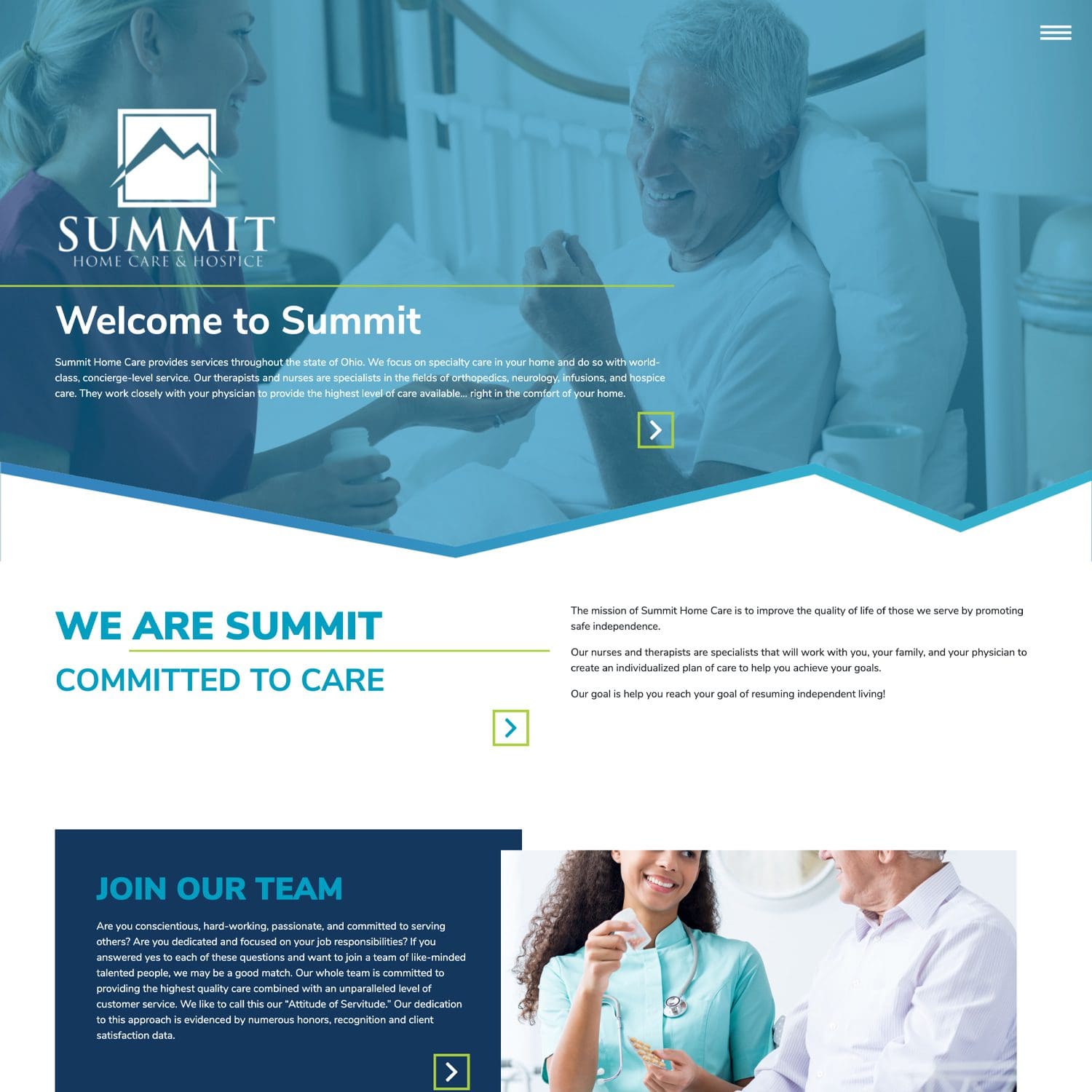 home care and hospice website - JLB, Best Web Design and Web Development Company in Nashville, Brentwood, and Franklin