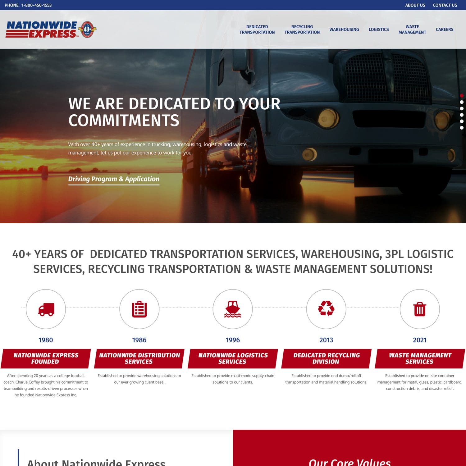 trucking business website - JLB, Best Web Design and Web Development Company in Nashville, Brentwood, and Franklin