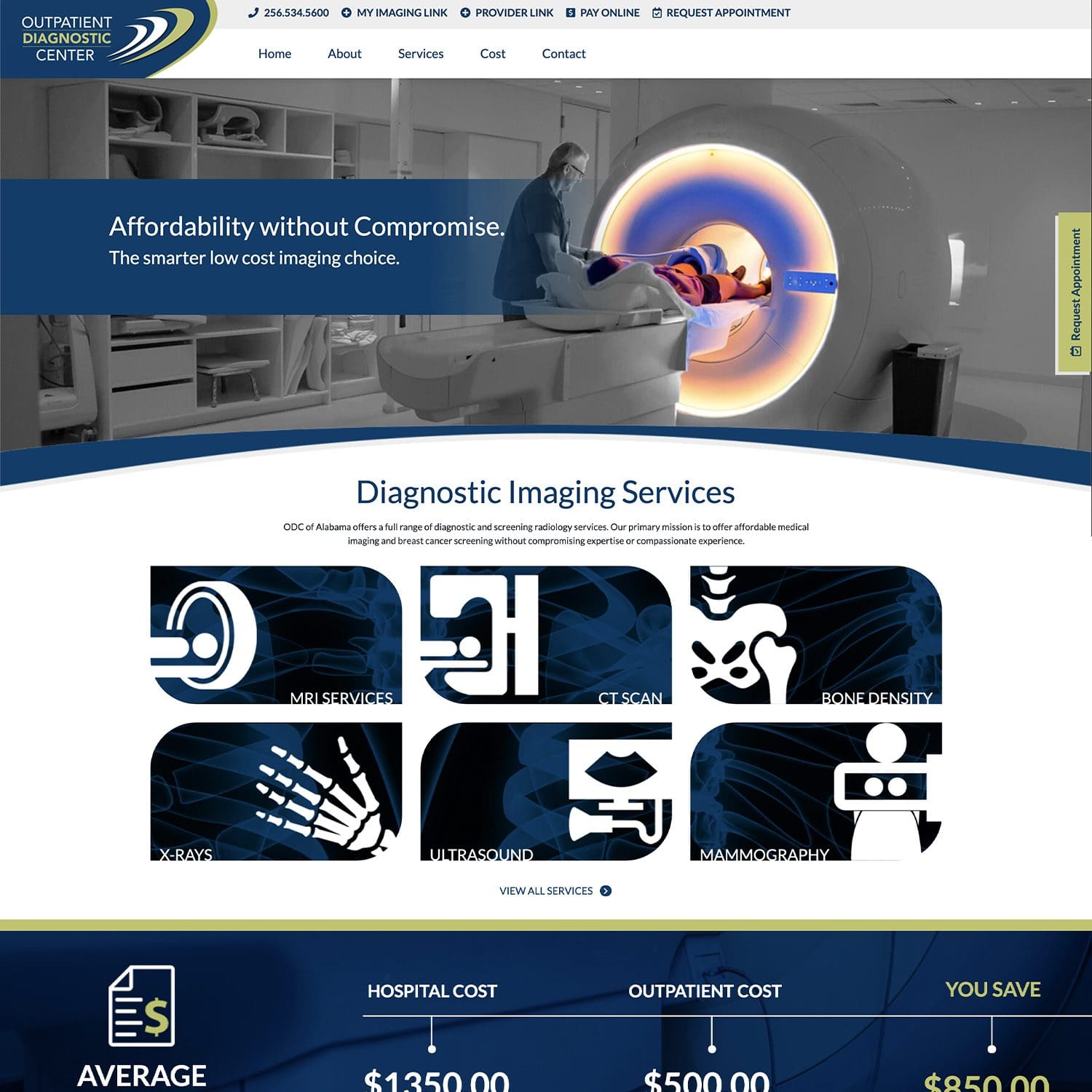 diagnostic imaging healthcare website - JLB, Best Web Design and Web Development Company in Nashville, Brentwood, and Franklin