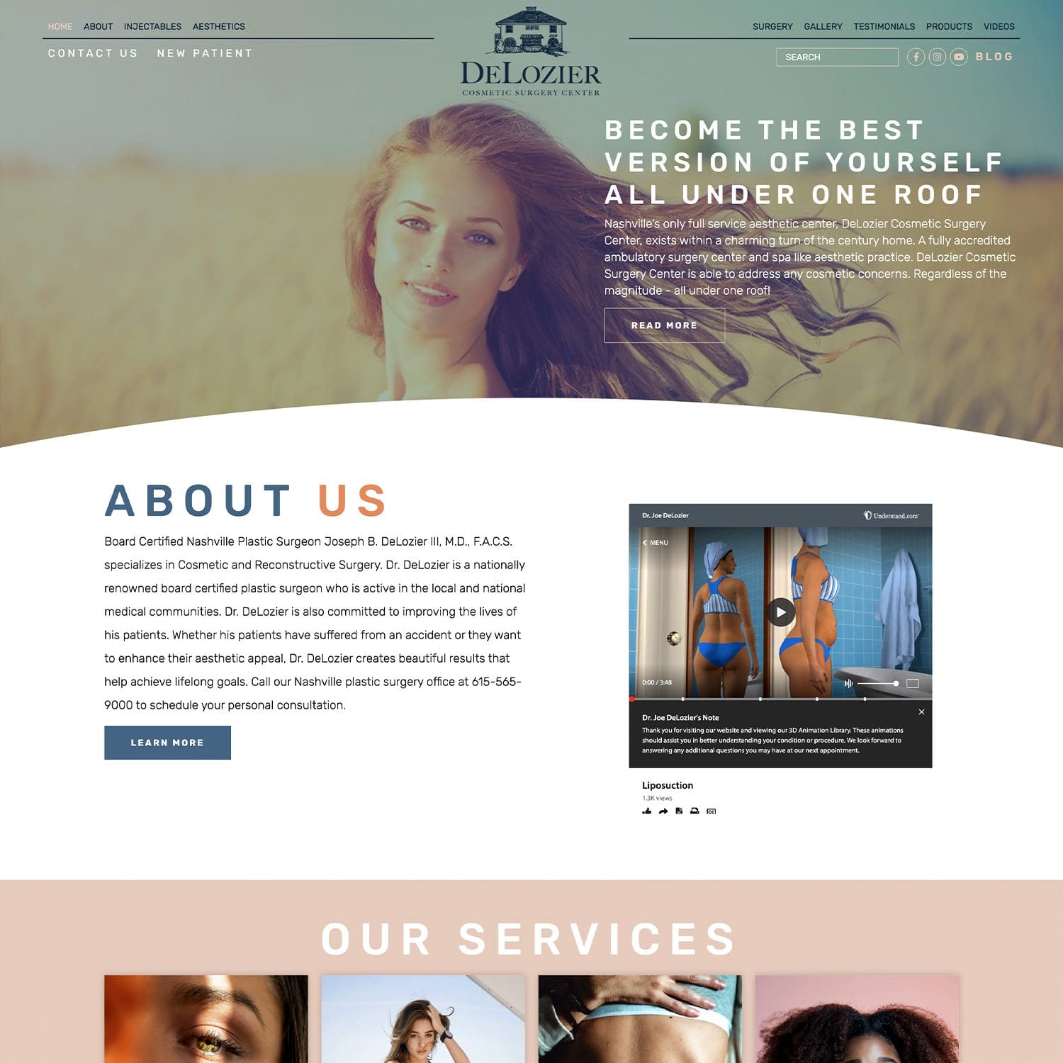 cosmetic surgery center website - JLB, Best Web Design and Web Development Company in Nashville, Brentwood, and Franklin