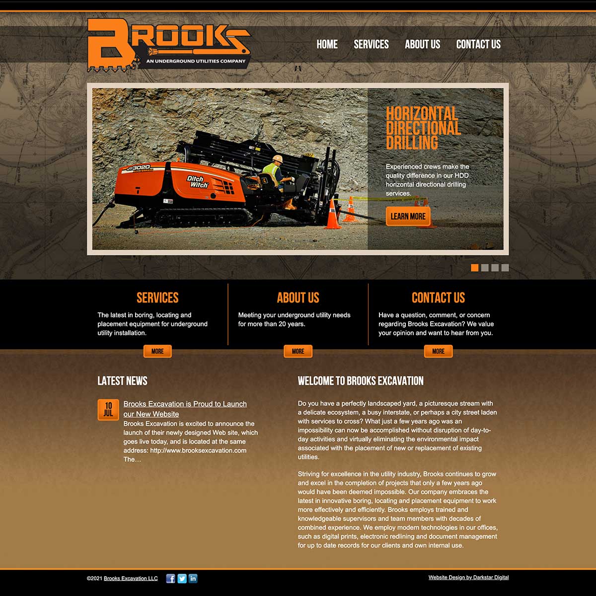 brooks website design before jlb services