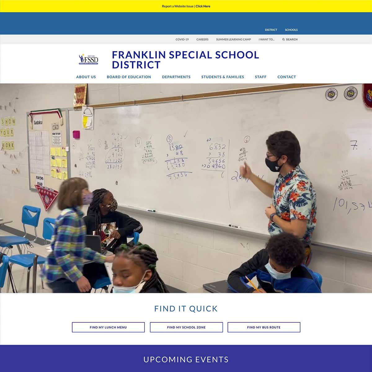 fssd website before brentwood web designers worked together to recreate it to include digital marketing and seo support