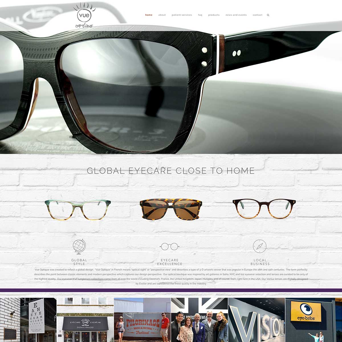 vue website after nashville web designers worked together to recreate it to include digital marketing seo support