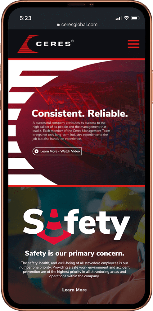 Nashville Web Design Home Ceres Phone - for JLB the Best Web Design, SEO and Digital Marketing Agency in Nashville, Brentwood and Franklin Tennessee.