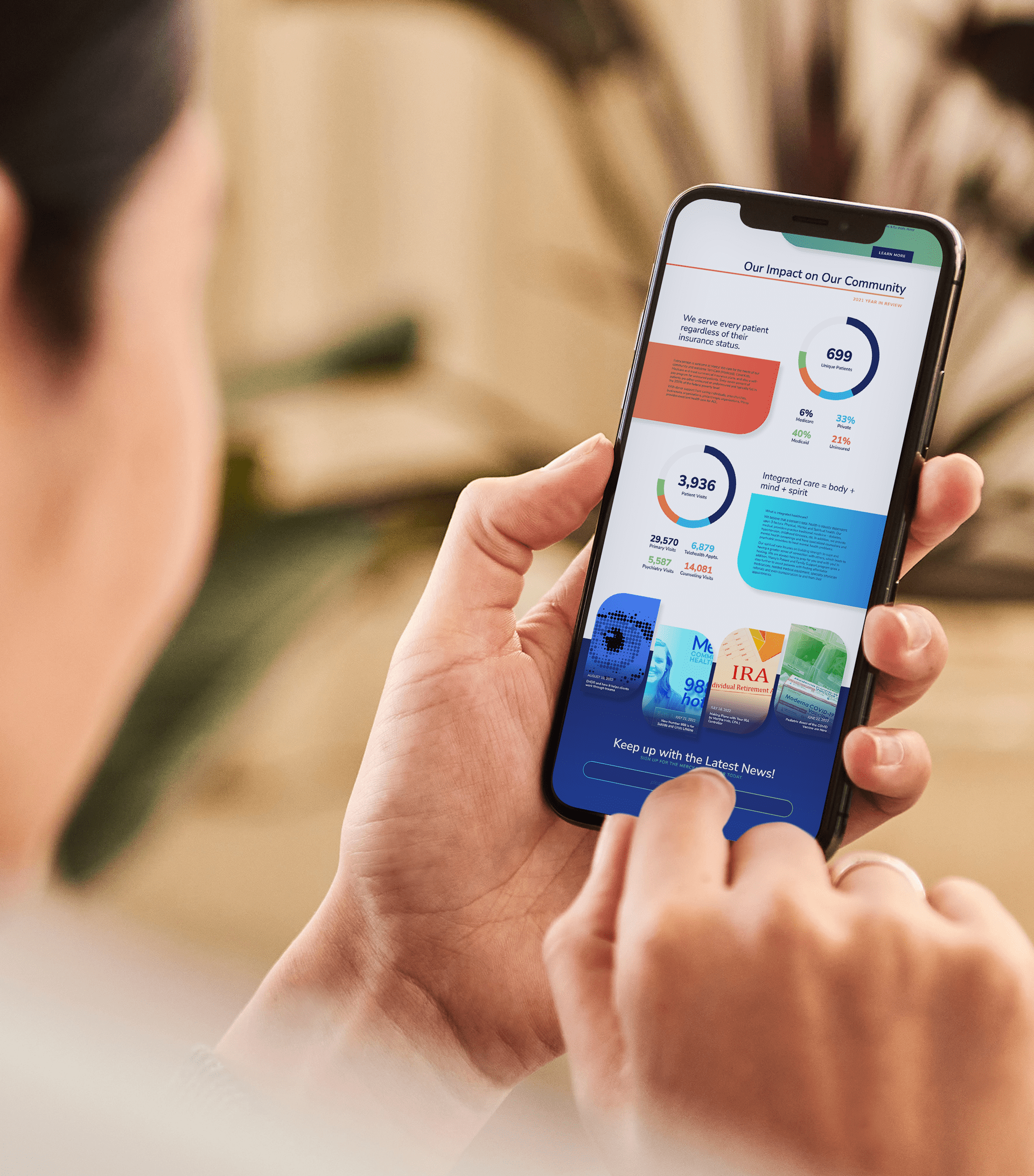 Mobile search for Mercy website